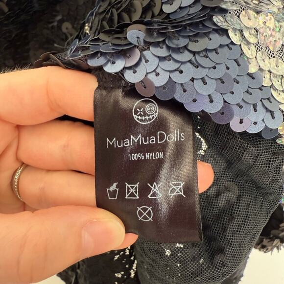 House of Mua Mua Karletto Sequin Maxi Tee Dress - Picture 6 of 9